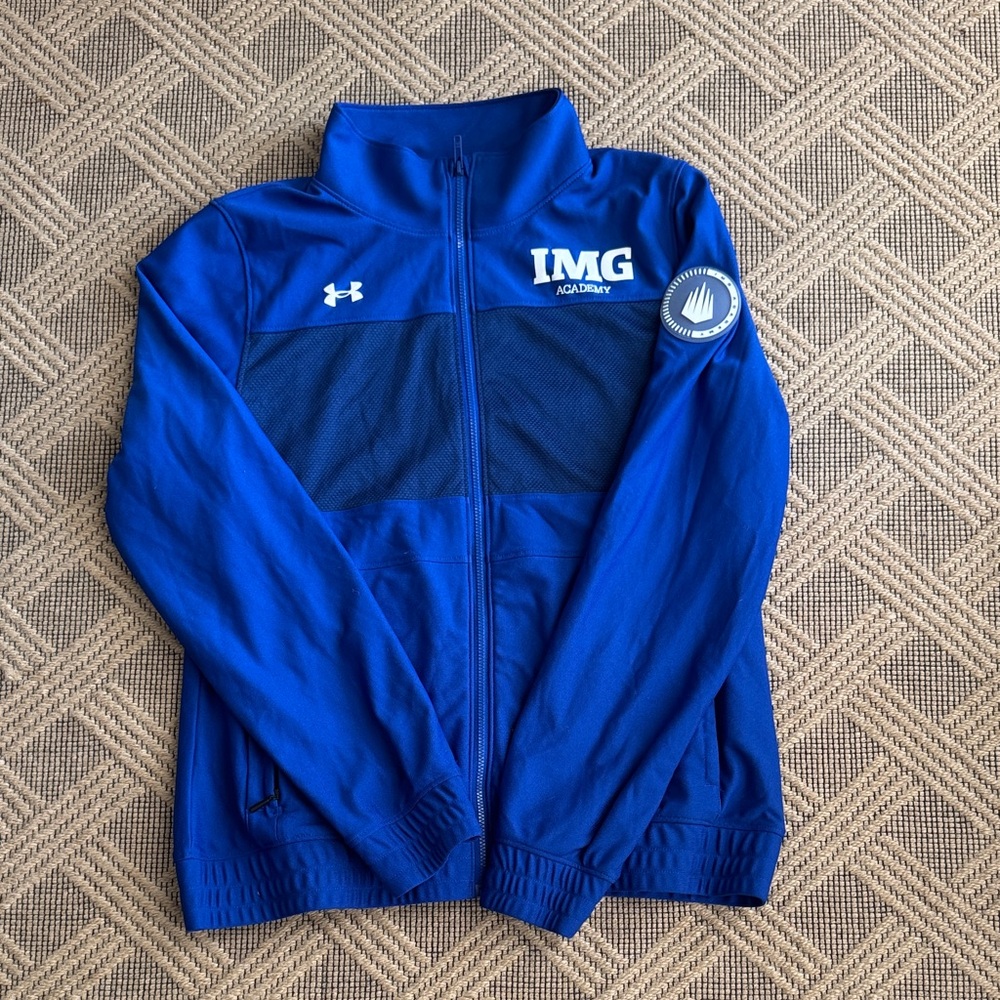 IMG Academy Under Armour Women’s Blue Full-Zip Jacket